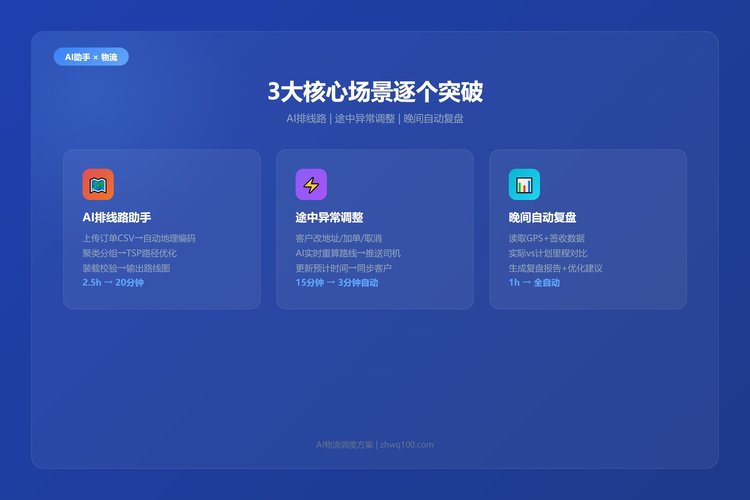 DuMate物流调度3大核心场景