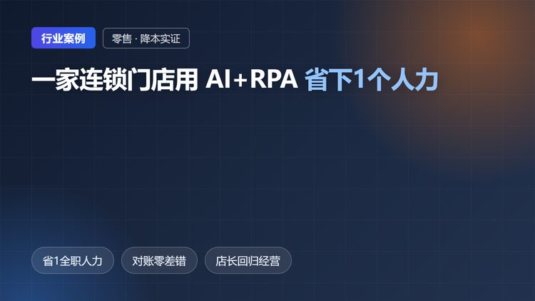 连锁门店AI+RPA省人封面