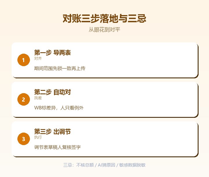 月底对账三步落地与三忌