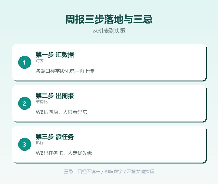 经营周报三步落地与三忌