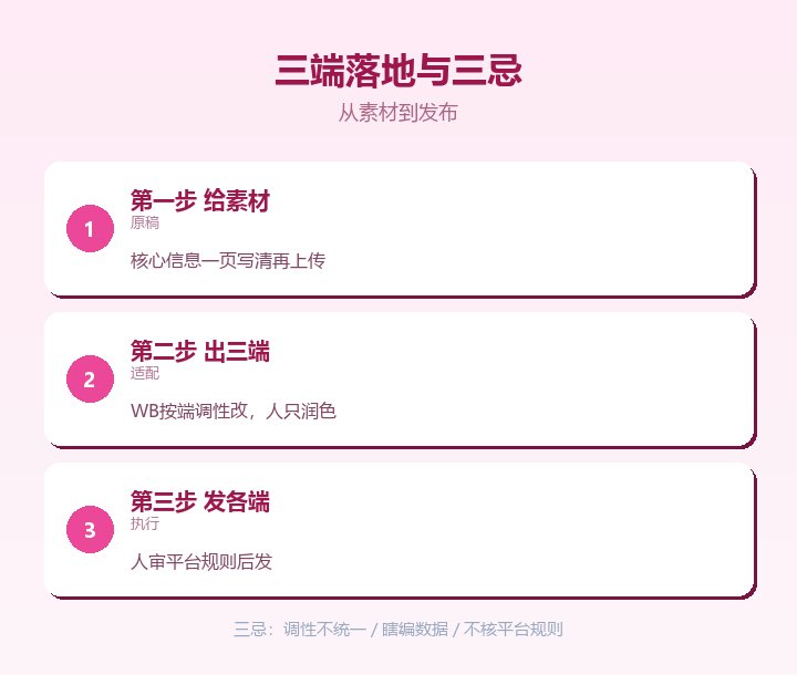 运营三端落地与三忌