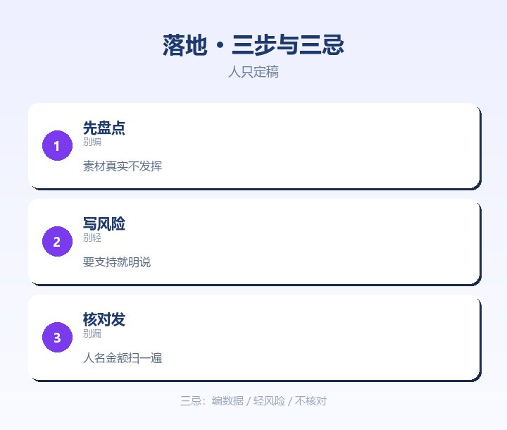 月底总结落地三忌