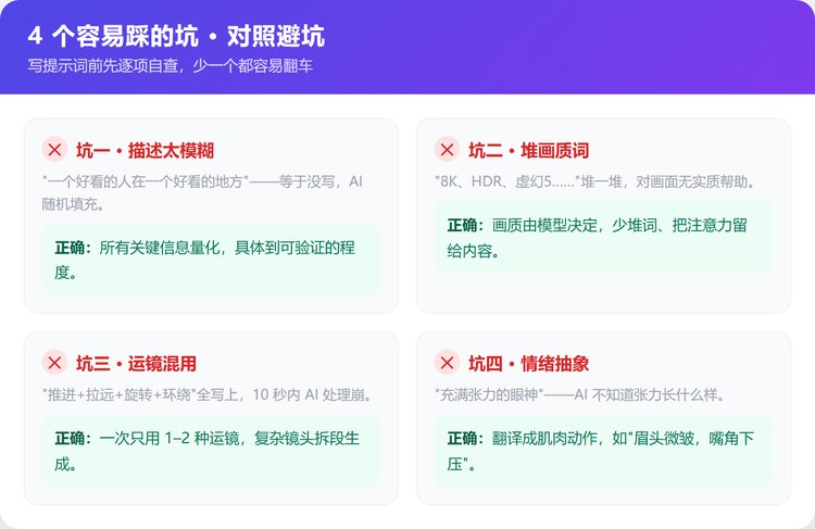 4个容易踩的坑 避坑对照图