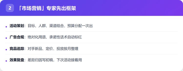 「市场营销」专家先出框架