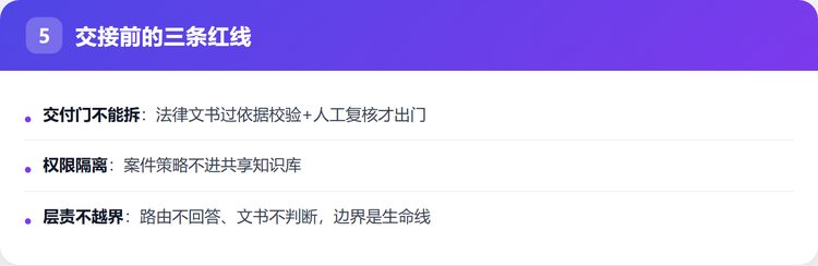 交接前的三条红线