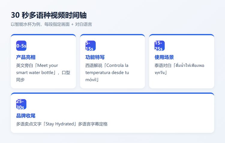 多语种视频时间轴模板