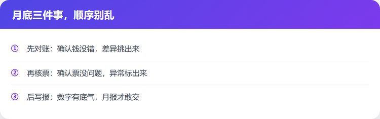 月底三件事的正确顺序