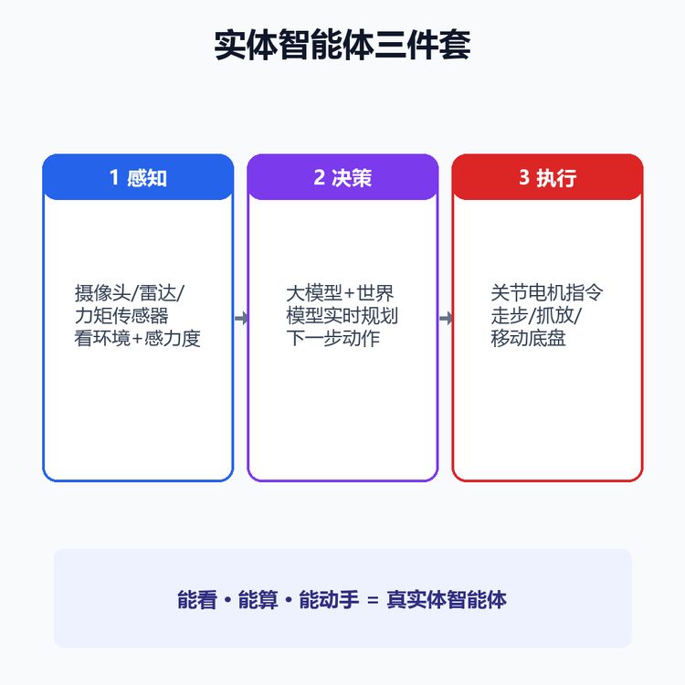 实体智能体三件套：感知 决策 执行