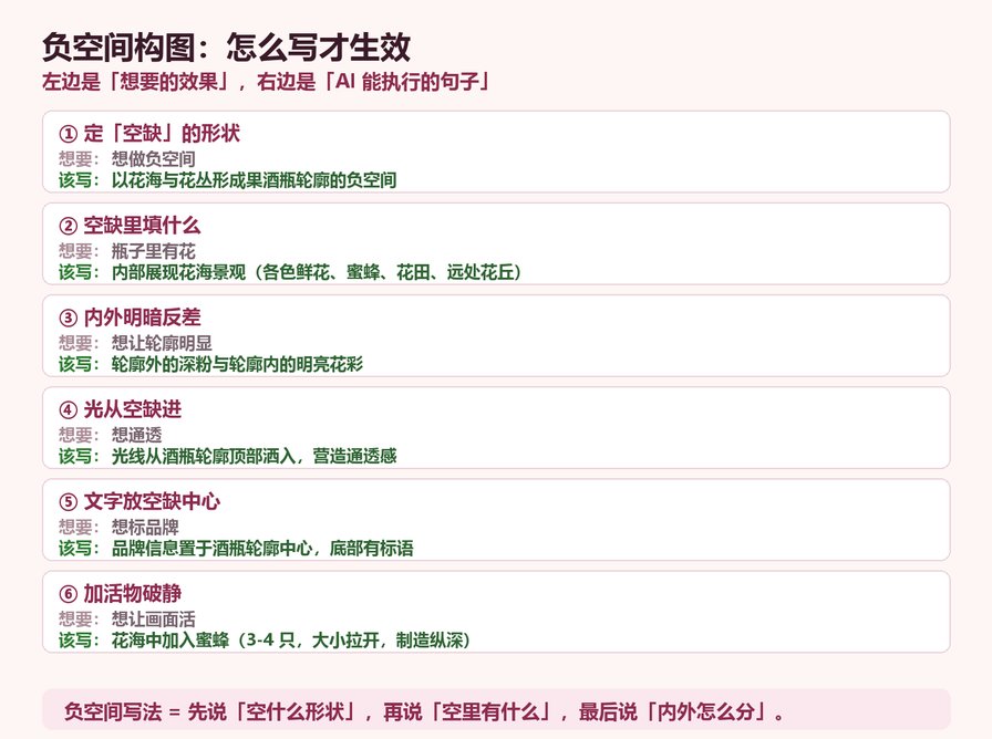 负空间构图写法对照表