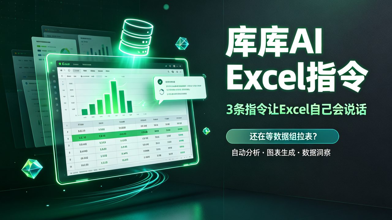 3条库库AI指令，Excel自己会说话