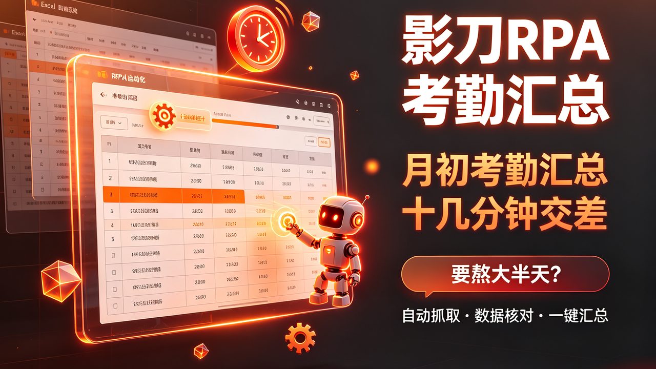 考勤汇总大半天到十几分钟
