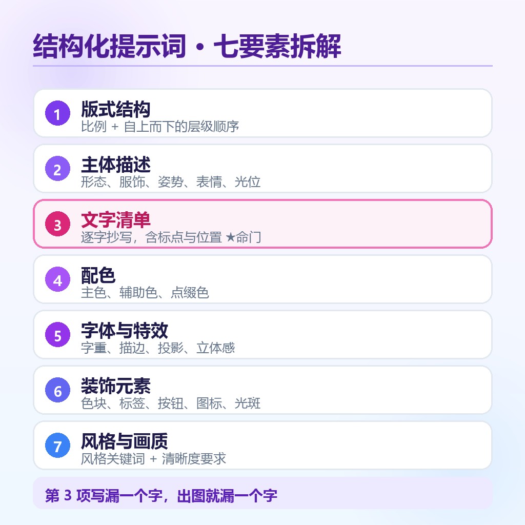 结构化提示词七要素