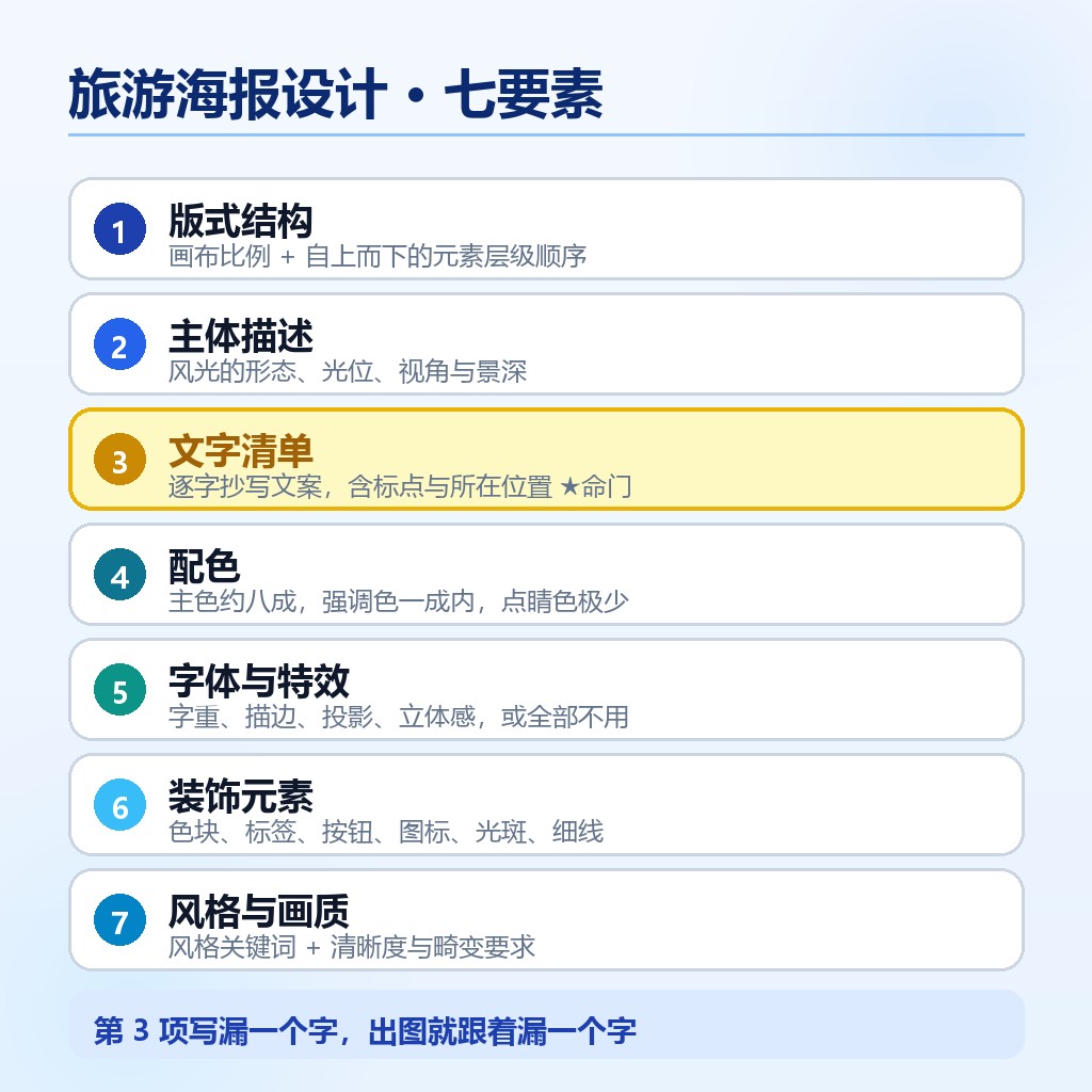 旅游海报设计七要素