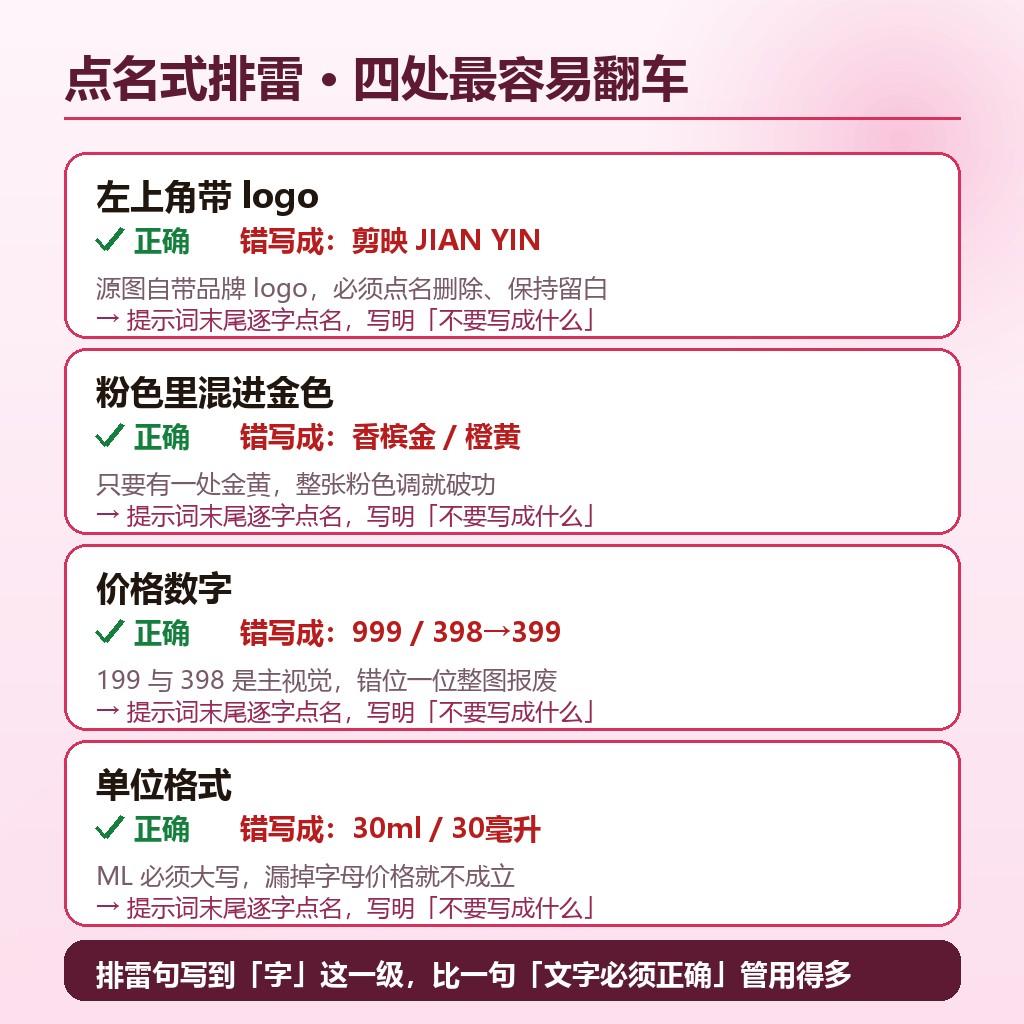 点名式排雷句的四处易错点