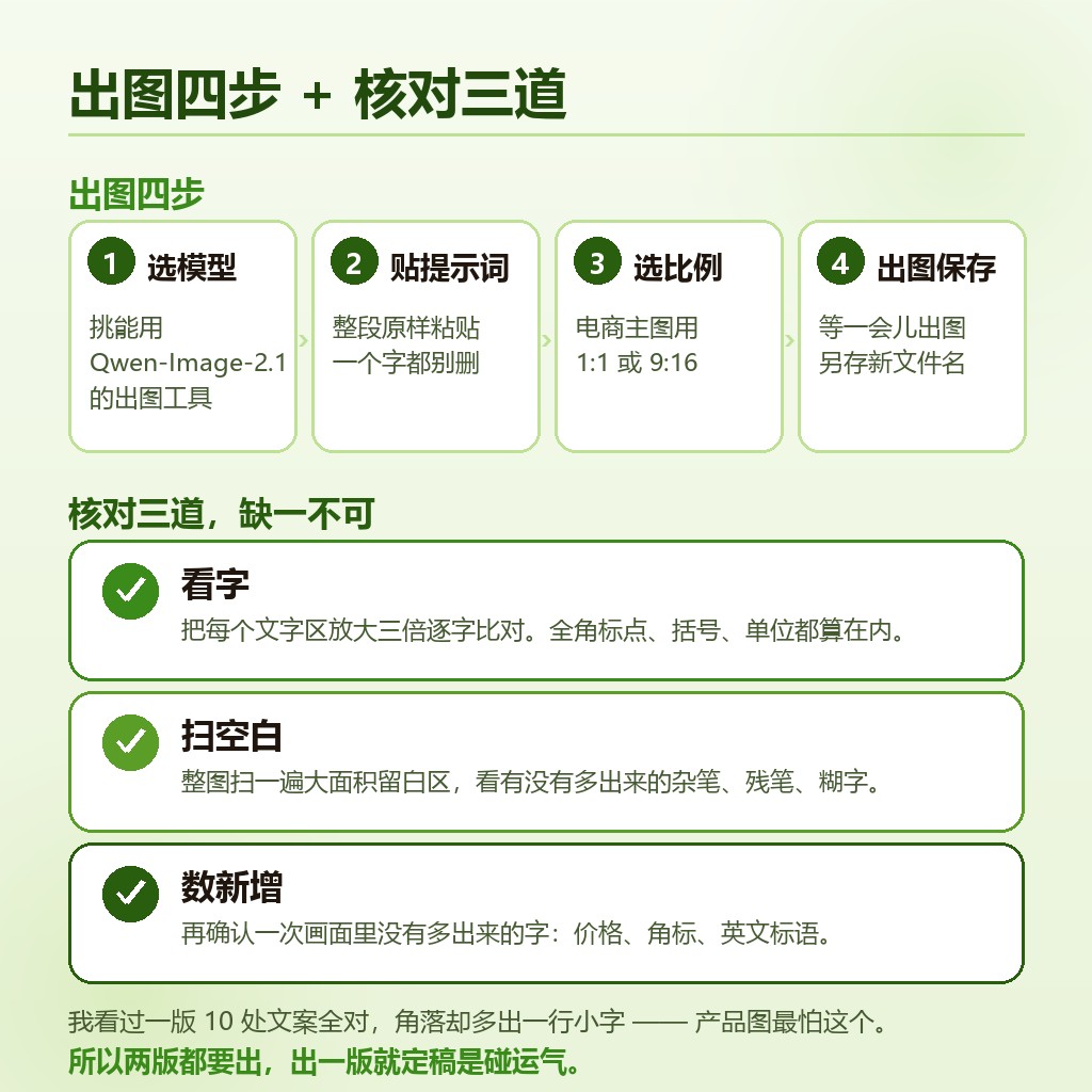 出图四步与核对三道
